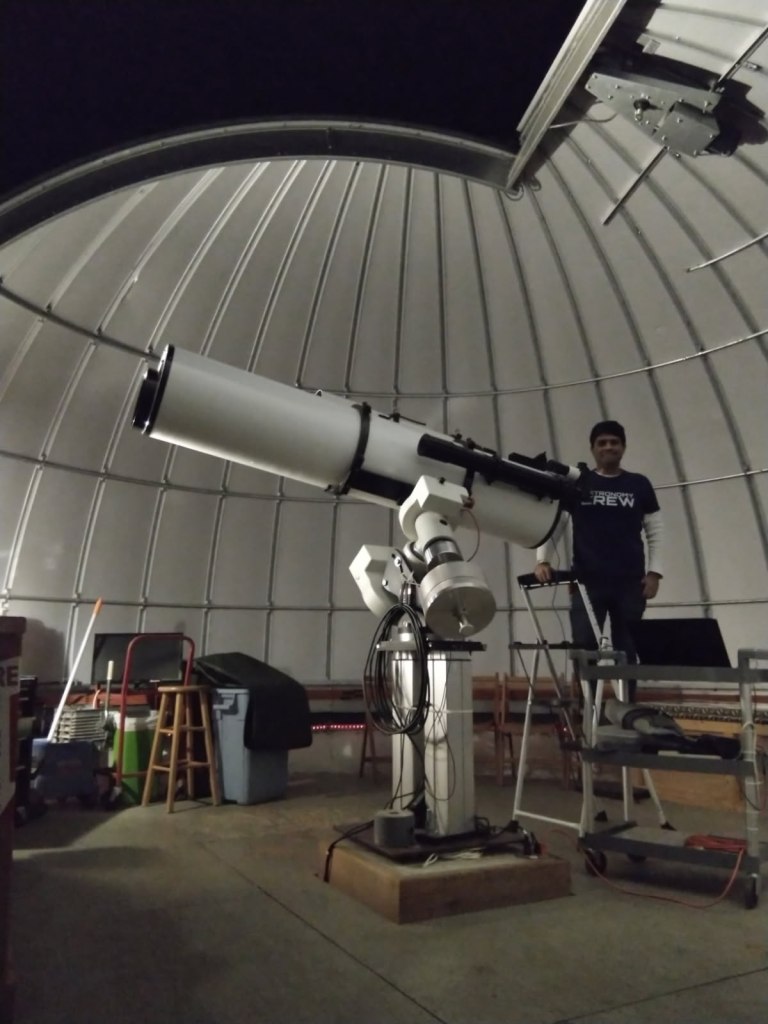 Farhan Ali at the Custer Institute & Observatory in Cutchogue
